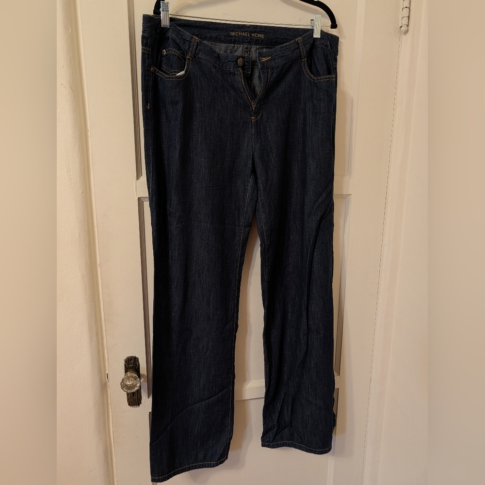 Michael Kors Women's Deep Indigo Flare Jeans